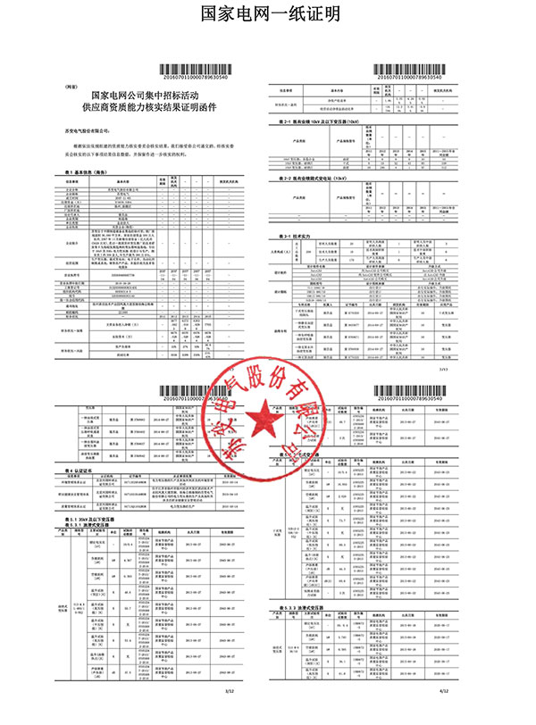 国网一纸证明